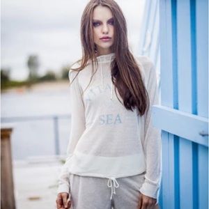 Lightweight sheer beach cover up designer hoodie